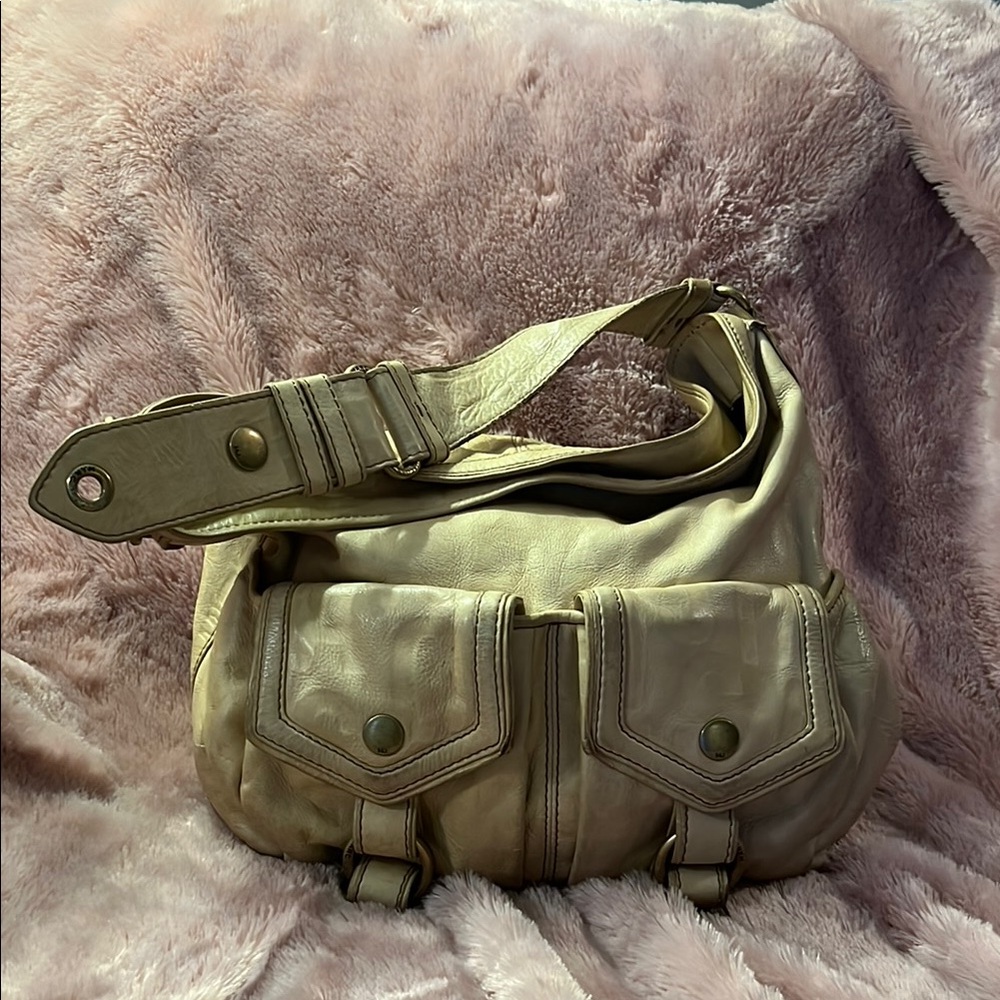 Tan early 00’s Marc Jacob’s Leather Shoulder Bag